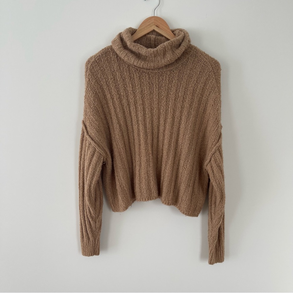 American Eagle Cowl Neck Drop Shoulder Sweater